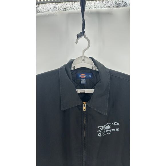 Dickies black Hollywood Choppers moto jacket biker grunge alternative size L - Picture 6 of 11